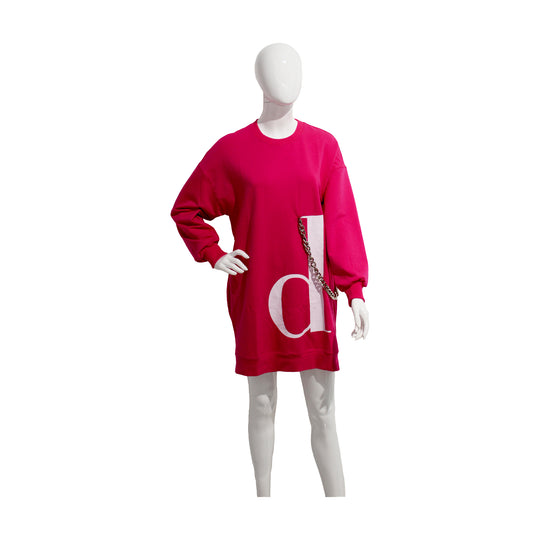 BLUE SPACE SWEAT TOP | PINK | SMALL