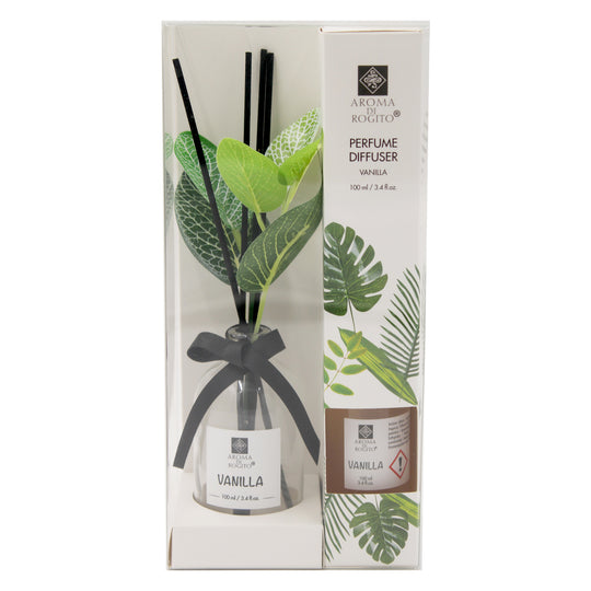 DIFFUSER PERFUME LEAF JAS/OCN/RSE CLEAR - VANILLA