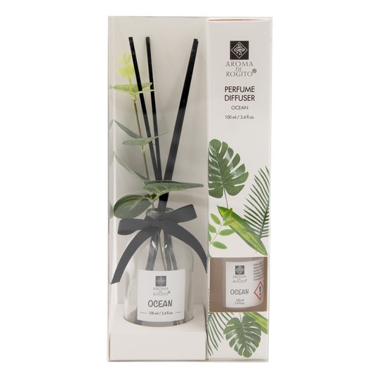 DIFFUSER PERFUME LEAF JAS/OCN/RSE CLEAR - OCEAN