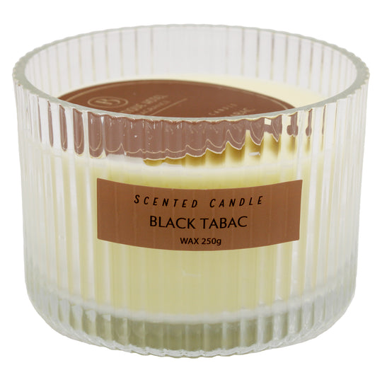 CANDLE SCENTED BT/IN/PAT  WHITE - BLACK TABAC
