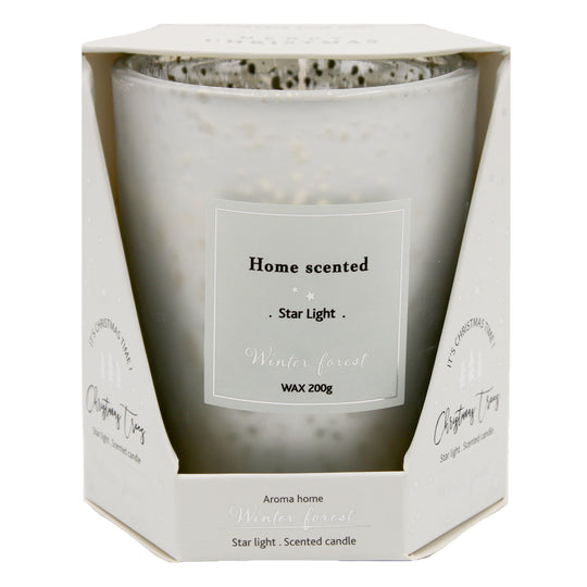 CANDLE SCENTED WAX VELVET VANILLA-WINTER GOLD - WINTER FOREST