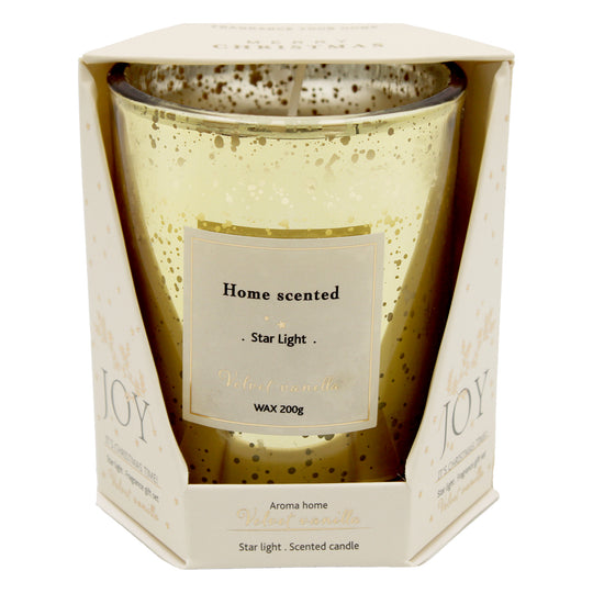 CANDLE SCENTED WAX VELVET VANILLA-WINTER GOLD - VELVET VANILLA
