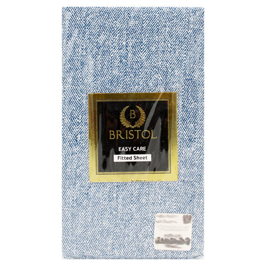 SINGLE FITTED SHEET | 90X190 | ISLAND HERRINGBONE