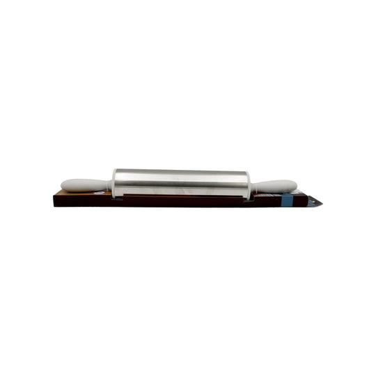 ROLLING PIN STAINLESS STEEL 44CM - CREAM