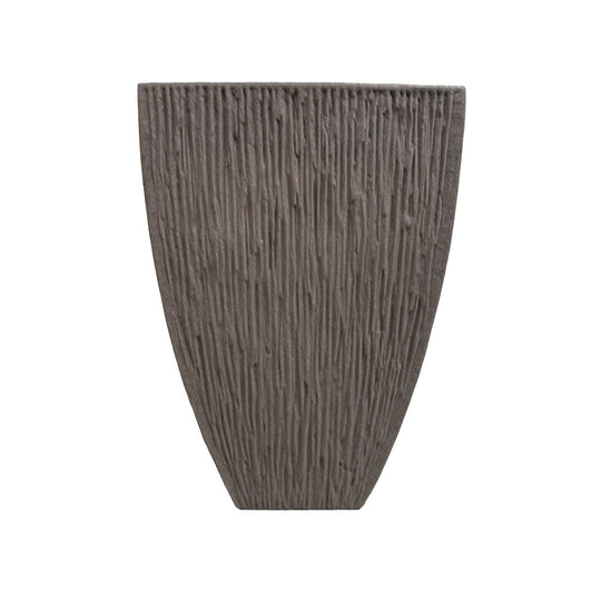RIBBED FLOWERPOT LAVA | 40X40X60CM | SAND