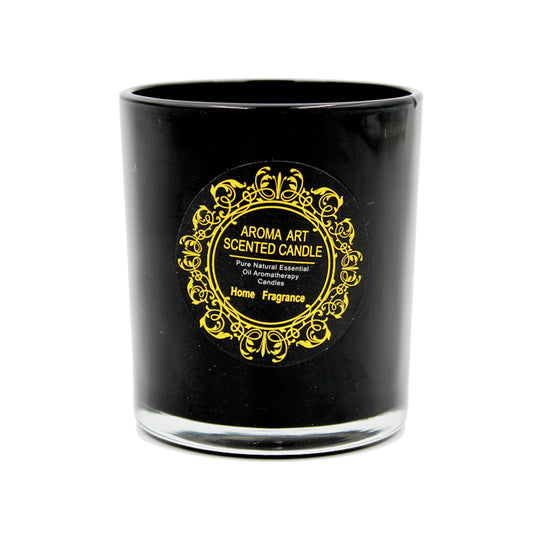 CANDLE SCENTED | 7X7.7 | BLACK