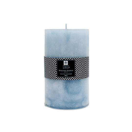 SCENTED PILLAR CANDLE WHITE FLOWER