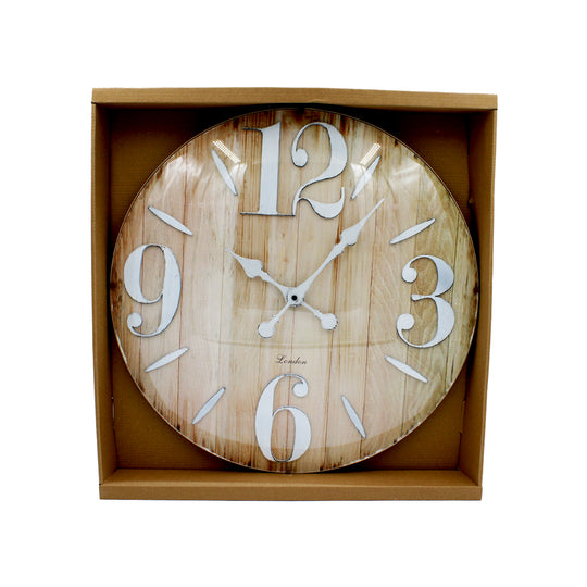 CLOCK WALL CURVED GLASS