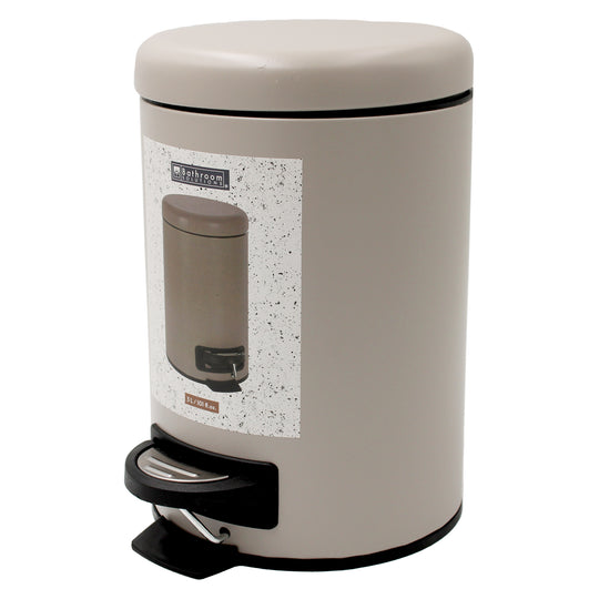 BIN PEDAL METAL MATT FINISH - GREY