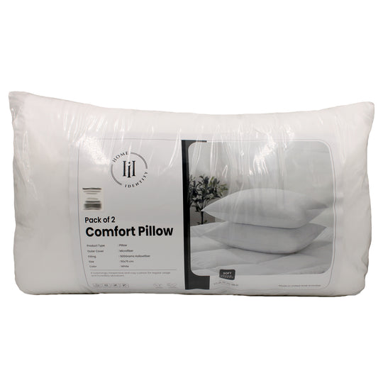 MICROFIBER PRESSED PILLOW 2PC | 50X75 CM