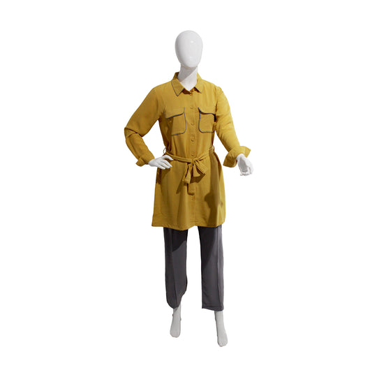 EKRUTEX SUIT SET | MUSTARD & GREY | SMALL