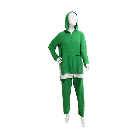 EKRUTEX EMBROIDERED SUIT | GREEN | LARGE