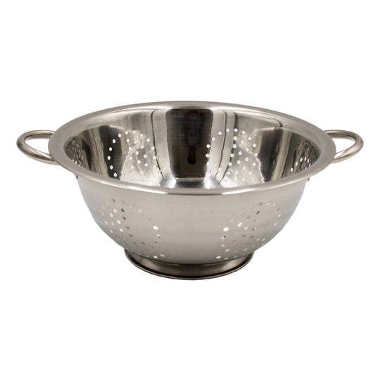 COLANDER S/S + HANDLE WHITE