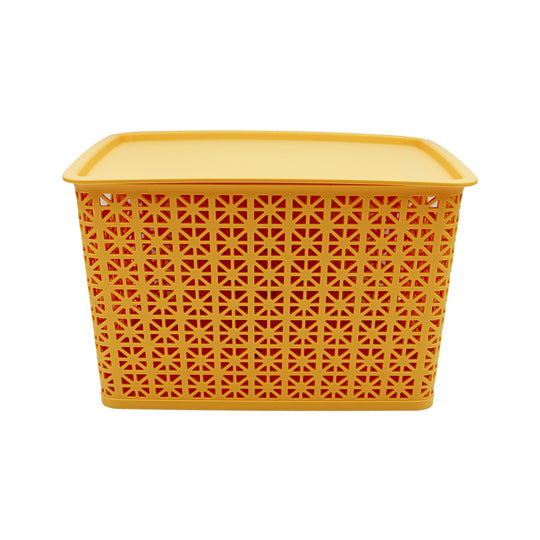 FLOWER BASKET | YELLOW | LARGE