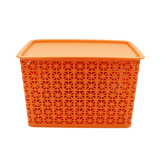 FLOWER BASKET | ORANGE | LARGE