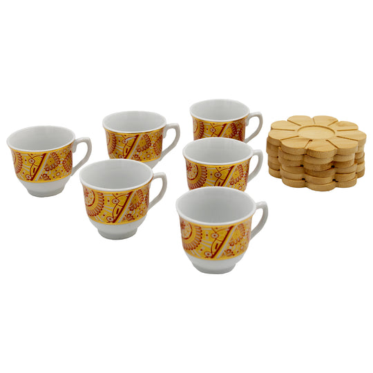 CUP & SAUCER SET KAHWA D8