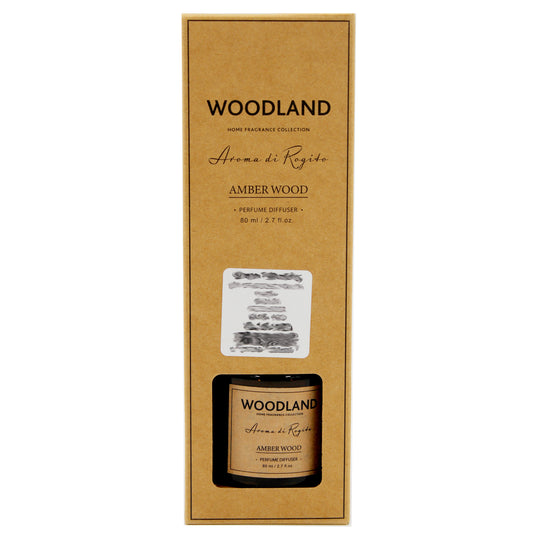 DIFFUSER SCENT RATTAN AW/BD/BROWN - AMBER WOOD