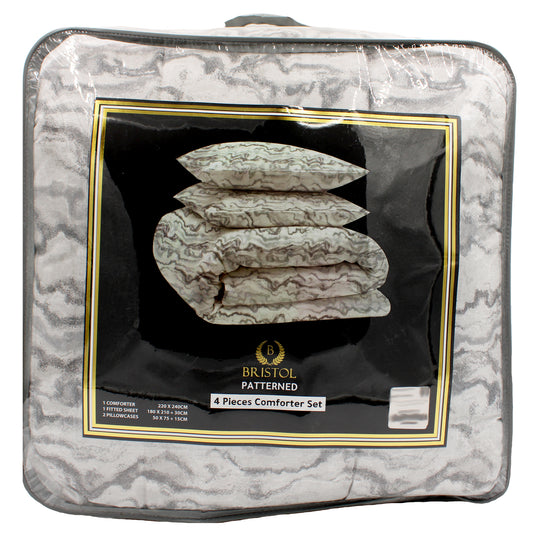 3PC COMFORTER SET | 220X240 | MARBLE CLASSIC