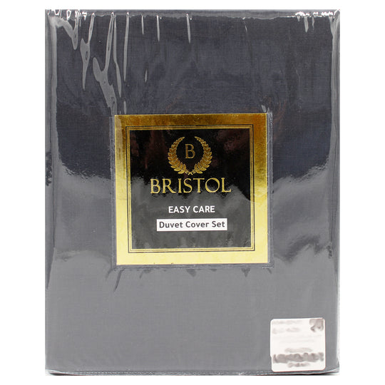 SINGLE DUVET COVER | 160X220 | DYED CHARCOAL