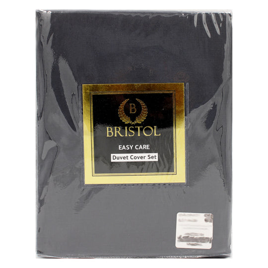 DOUBLE DUVET COVER | 220X240 | DYED CHARCOAL