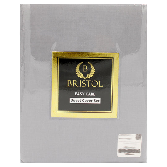 DOUBLE DUVET COVER | 220X240 | DYED SILVER