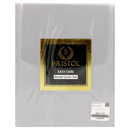 KING DUVET COVER | 240X260 | DYED SILVER