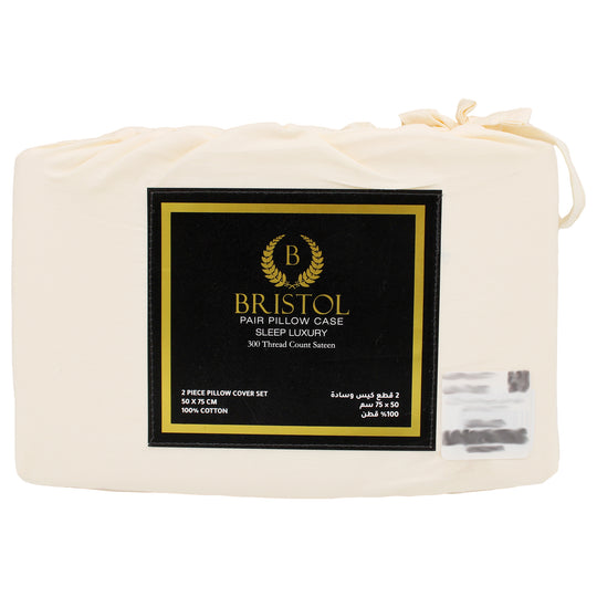 300TC PILLOW CASE | 50X75 | DYED IVORY