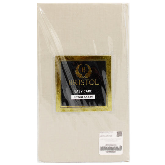 SINGLE FITTED SHEET | 90X190 | DYED BEIGE