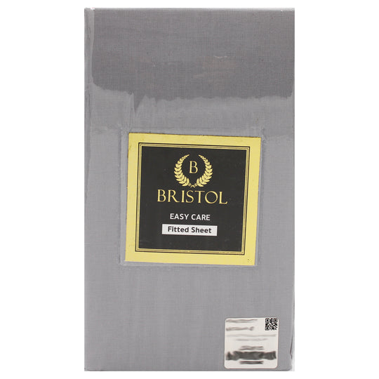 DOUBLE FITTED SHEET | 155X200 | DYED SILVER