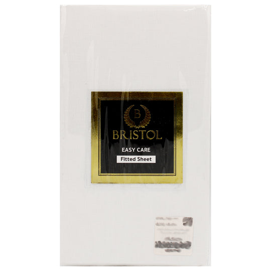 TWIN FITTED SHEET | 120X200 | BLEACHED WHITE