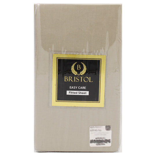 KING FITTED SHEET | 180X210 | DYED BEIGE