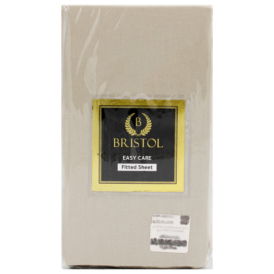 SUPER KING FITTED SHEET | 200X210 | DYED BEIGE