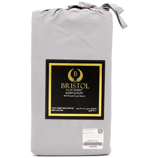 300TC DOUBLE FLAT SHEET | 240X270 | DYED SILVER