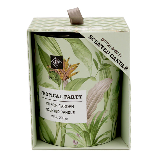 CANDLE WAX SCENTED PRINT CITRUS LIGHT GREEN - CITRON GARDEN