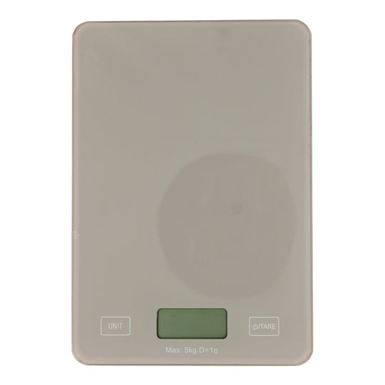 SCALE KITCHEN GLASS 5KG BEIGE