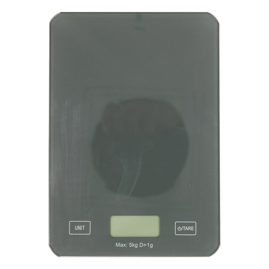 SCALE KITCHEN GLASS 5KG GREY