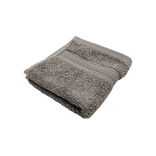 100% COTTON FACE TOWEL | LIGHT GREY | 30X30CM
