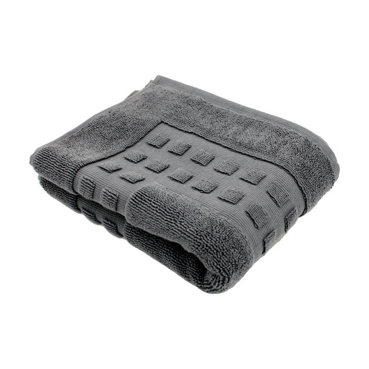 100% COTTON BATH MAT | DARK GREY | 50X80CM