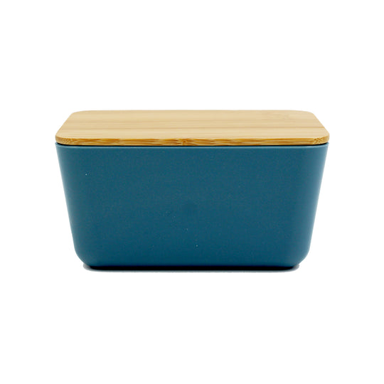 BOX STORAGE + BAMBOO LID - BLUE