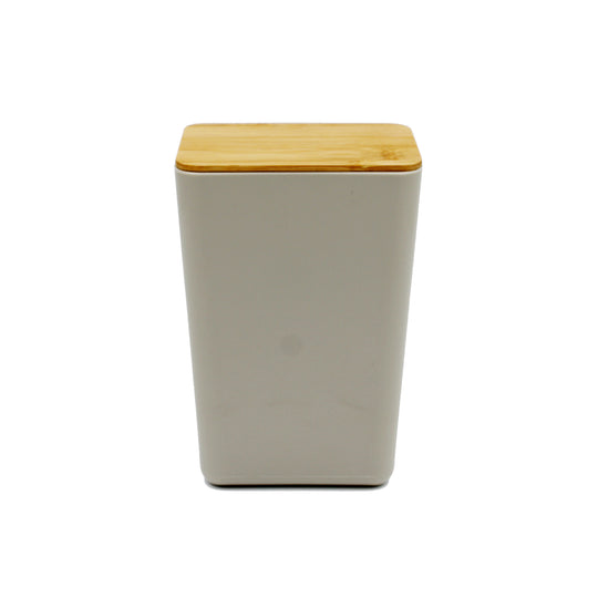 BOX STORAGE + BAMBOO LID - CREAM