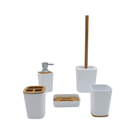 BATHRROM SET | 5PC | WHITE