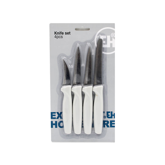 KNIFE SET 4PC - CREAM