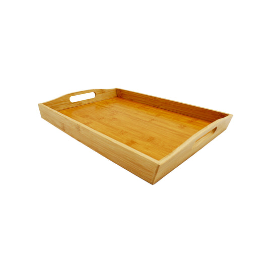 TRAY SERVING BAMBOO RECT