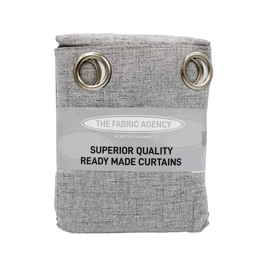 TEXTURED SELF LINED EYELET | SILVER | 230X240CM