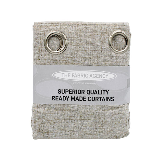 TEXTURED SELF LINED EYELET | BEIGE | 230X240CM