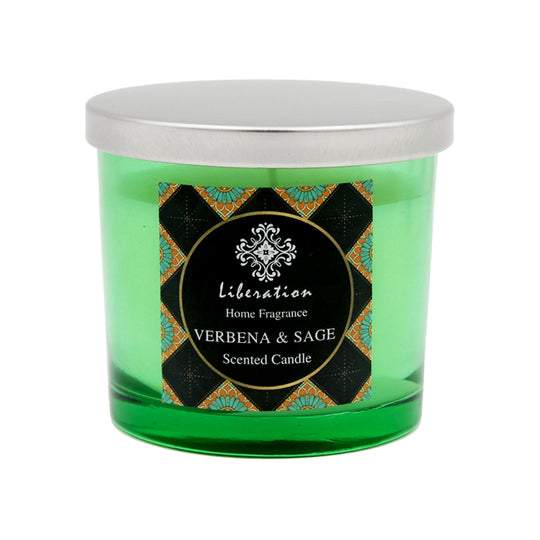 CANDLE SCENTED | 8.5X7.5 | VERBENA & SAGE