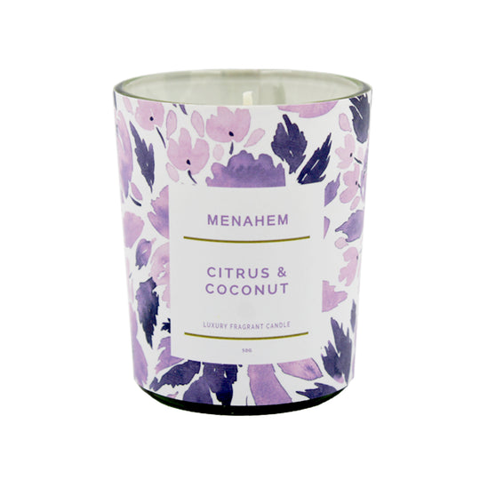 CANDLE SCENTED | 5.5X6.5 | CITRUS & COCONUT