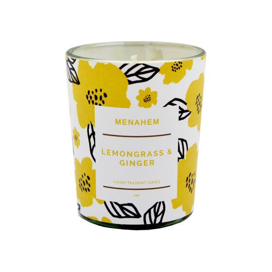 CANDLE SCENTED | 5.5X6.5 | LEMONGRASS & GINGER
