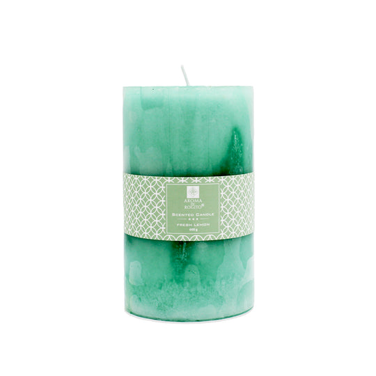 SCENTED PILLAR CANDLE FRESH LEMON