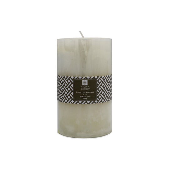 SCENTED PILLAR CANDLE WHITE TEA